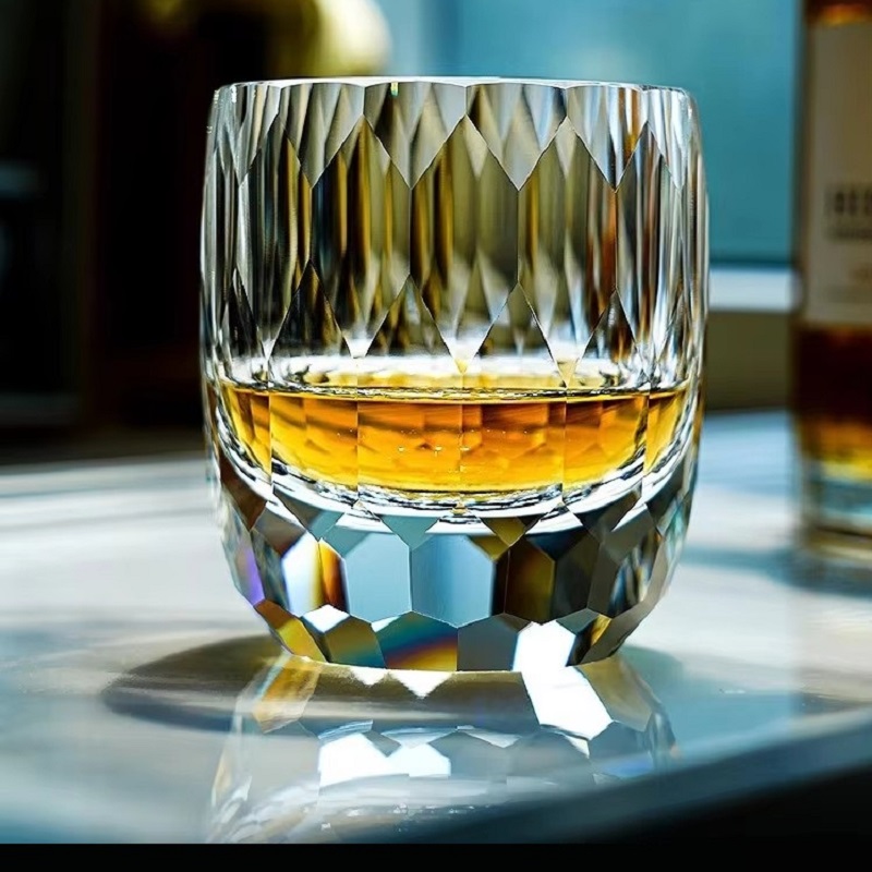 Whisky Beer And Wine - Gelas Wiski Kristal Ukiran Tangan Jepang,