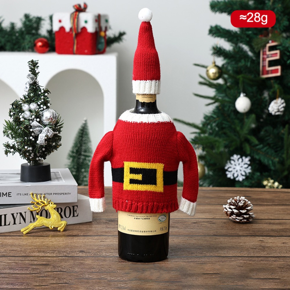 Wine Beer Hat - Sarung Botol Anggur Elk dengan Motif