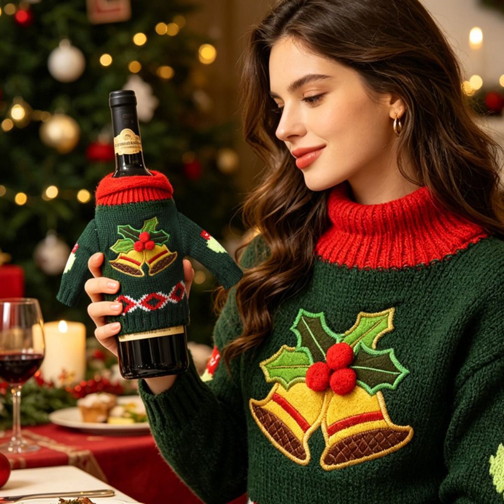 Sarung Botol Anggur Elk dengan - Wine Beer Hat ulasan dan harga