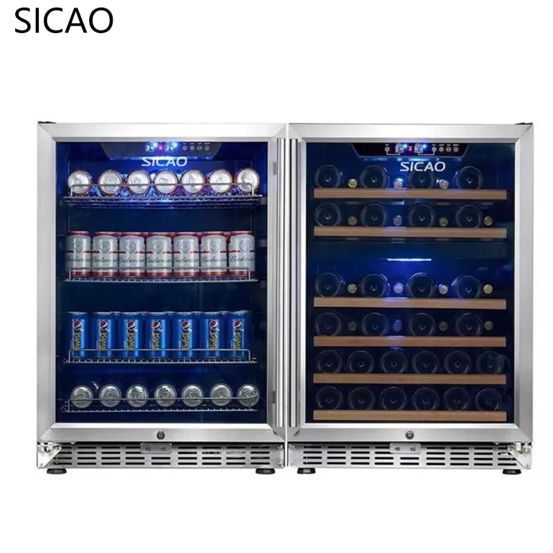 Kulkas Minuman 2 Pintu dengan  - Wine Beer Dual Zone ulasan dan harga